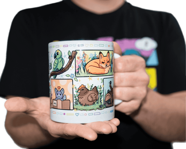 Daniel holding the Ambassadors Mug